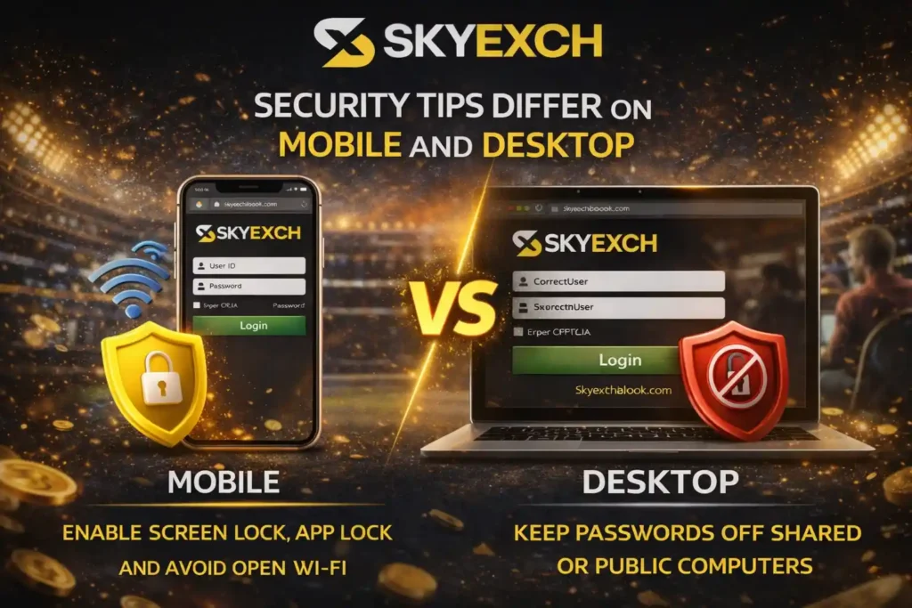 Mobile and Desktop Users should not have the same safety habits.