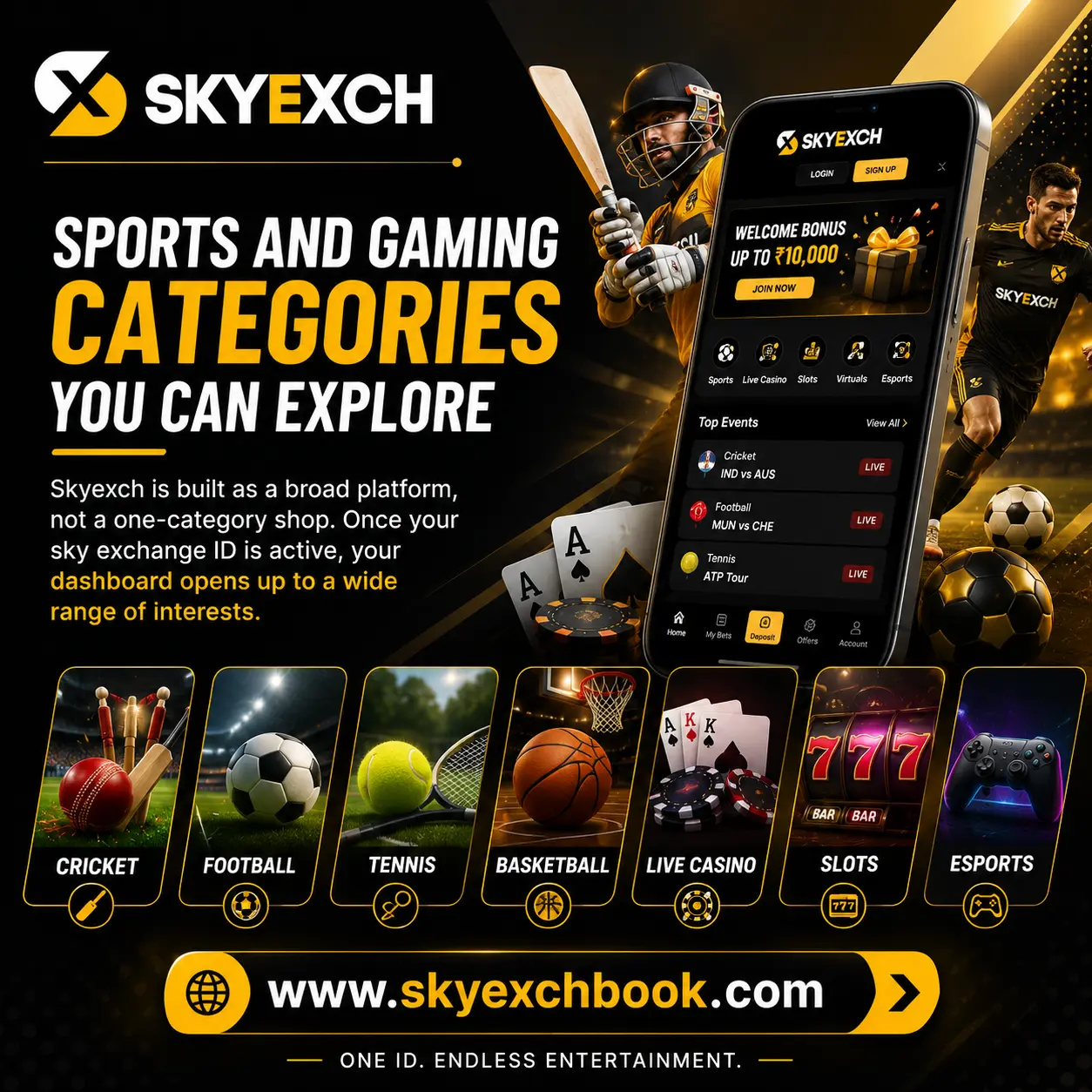 Sports and Gaming Categories You Can Explore