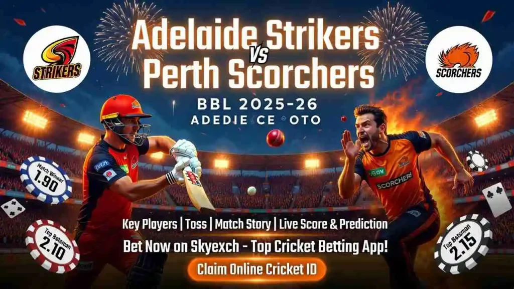 Adelaide Strikers vs Perth Scorchers Today – Key Players, Toss & Match Story
