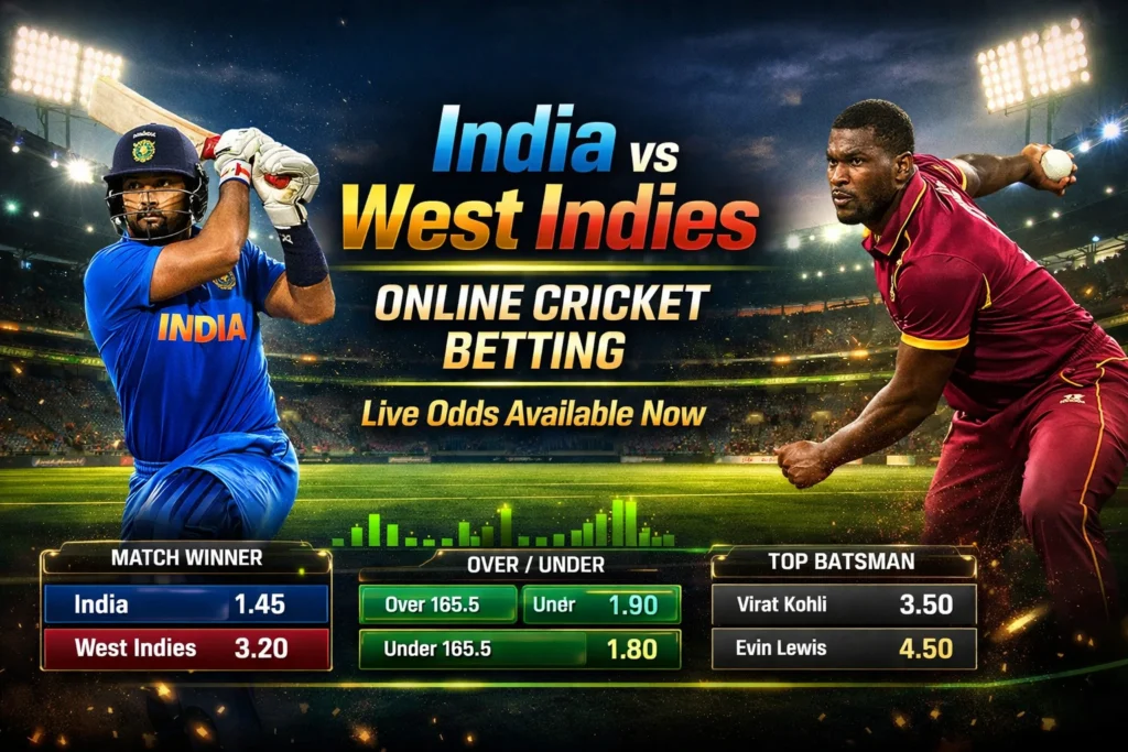 Cricket India vs West Indies Match Preview for Online Cricket Betting Fans