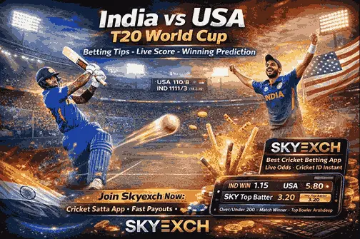 India vs USA T20 World Cup Betting Tips, Live Score & Winning Prediction