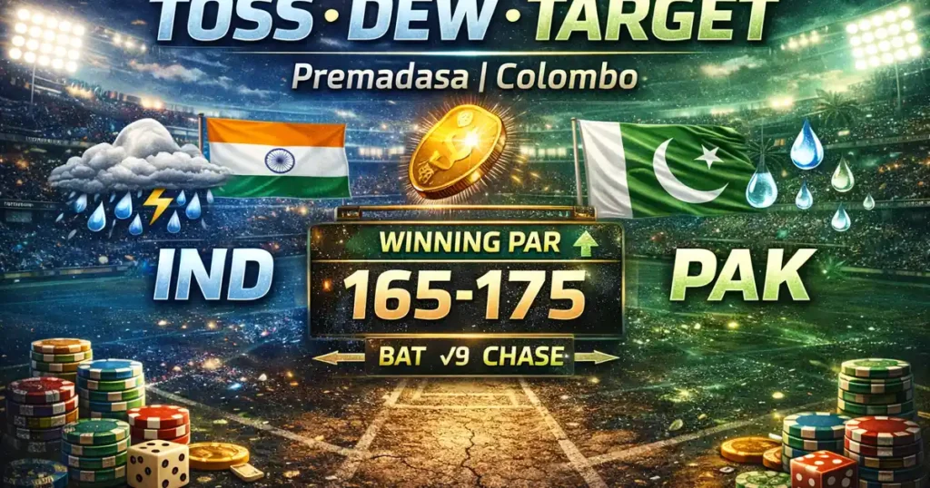IND vs PAK T20: Toss, Dew & Target Score – What Wins at Premadasa?