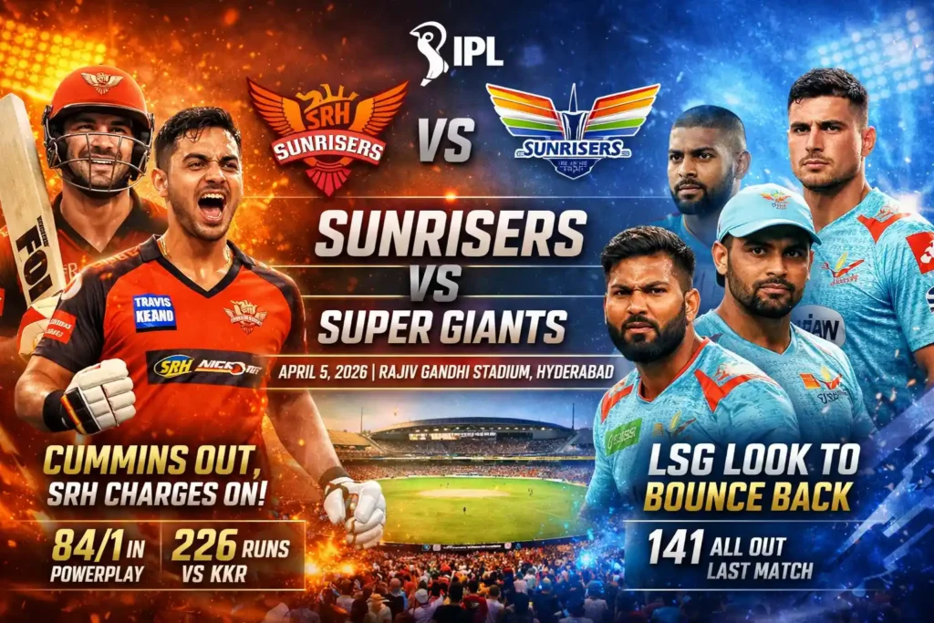 Sunrisers Hyderabad vs Lucknow Super Giants