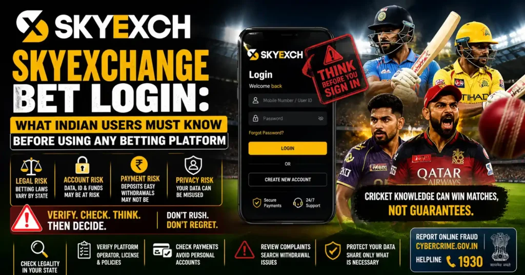 skyexchange bet login What Indian Users Must Know Before Using Any Betting Platform